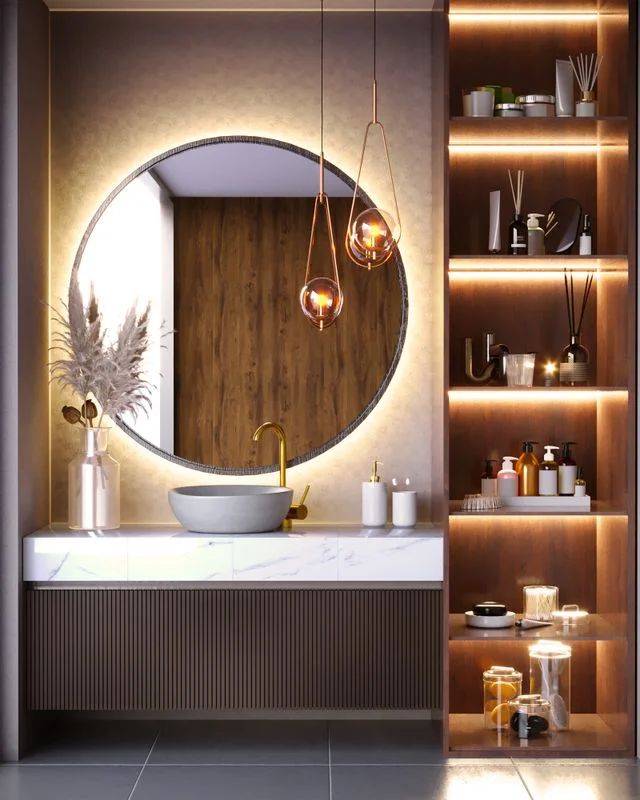 Close-up of natural wood and crafted interior details